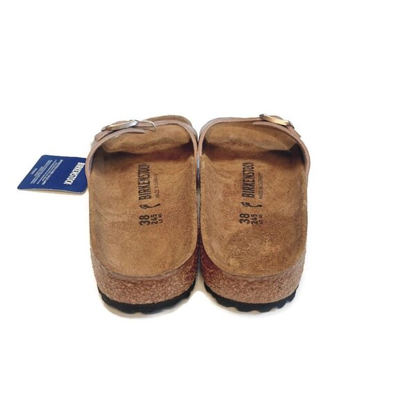 Birkenstock Madrid Birko Flor Sandals Womens Size 7 Metallic Copper EU 38 Narrow - Picture 7 of 9